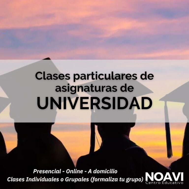 Clases particulares para universitarios