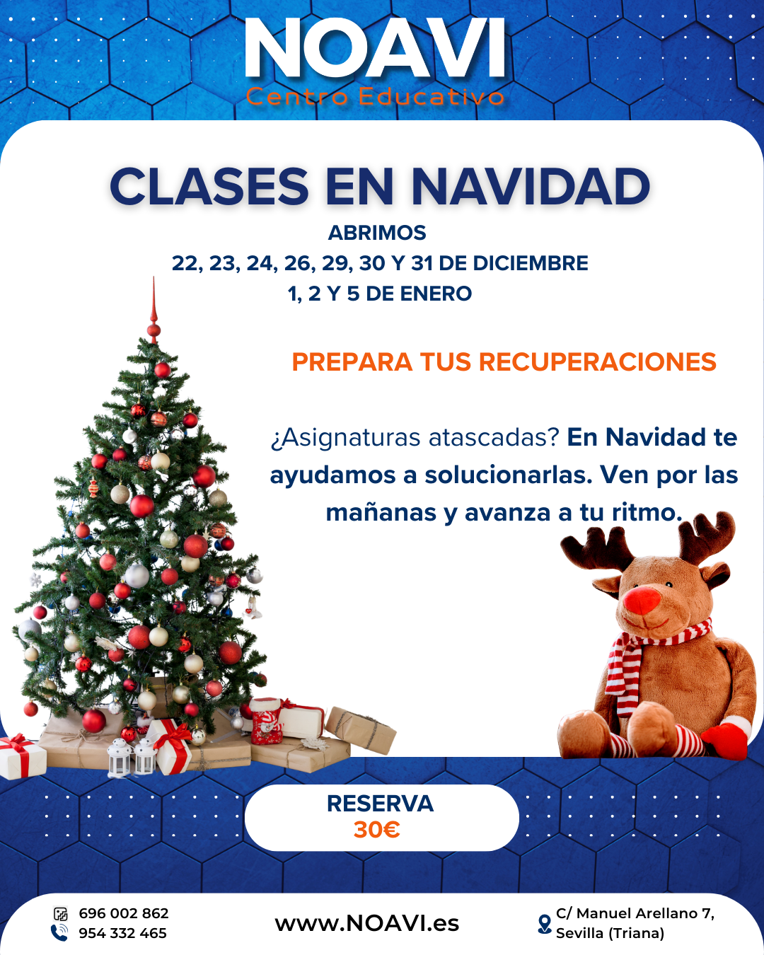 clases particulares en navidad