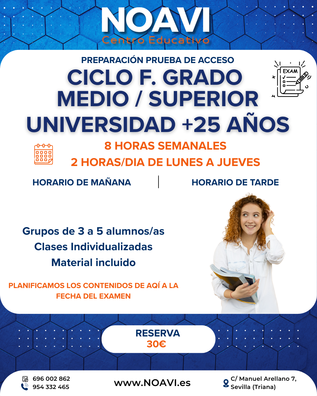 Pruebas de Acceso CF Grado medio, superior y universidad